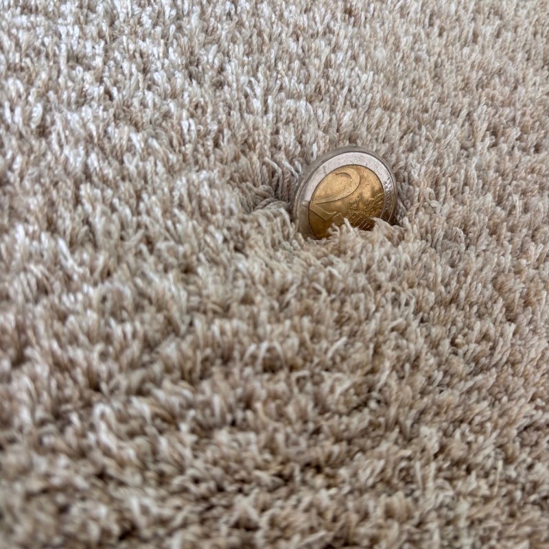 Tapis sur mesure beige épais et très doux