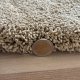 Tapis sur mesure beige foncé épais et moelleux