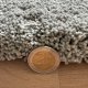 Tapis sur mesure gris clair épais et moelleux