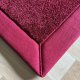 Tapis sur mesure rose doux et résistant finition gansée