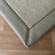 Tapis sur mesure beige clair doux et résistant finition gansée