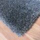 Tapis sur mesure gris foncé épais et très doux