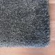 Tapis sur mesure gris foncé épais et très doux