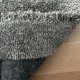 Tapis sur mesure gris foncé épais et moelleux