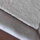 Tapis sur mesure ivoire doux et résistant finition gansée
