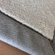 Tapis sur mesure gris clair doux et résistant finition gansée