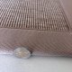 Tapis sur mesure aspect sisal beige clair finition gansée