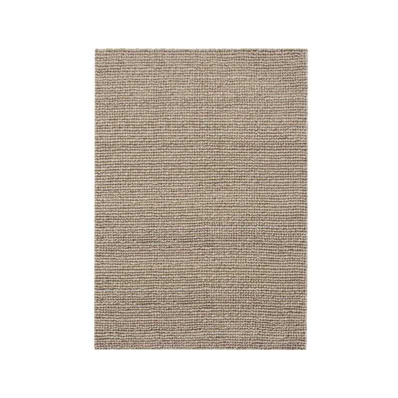 Tapis en laine noué main beige hoot par Gan Rugs