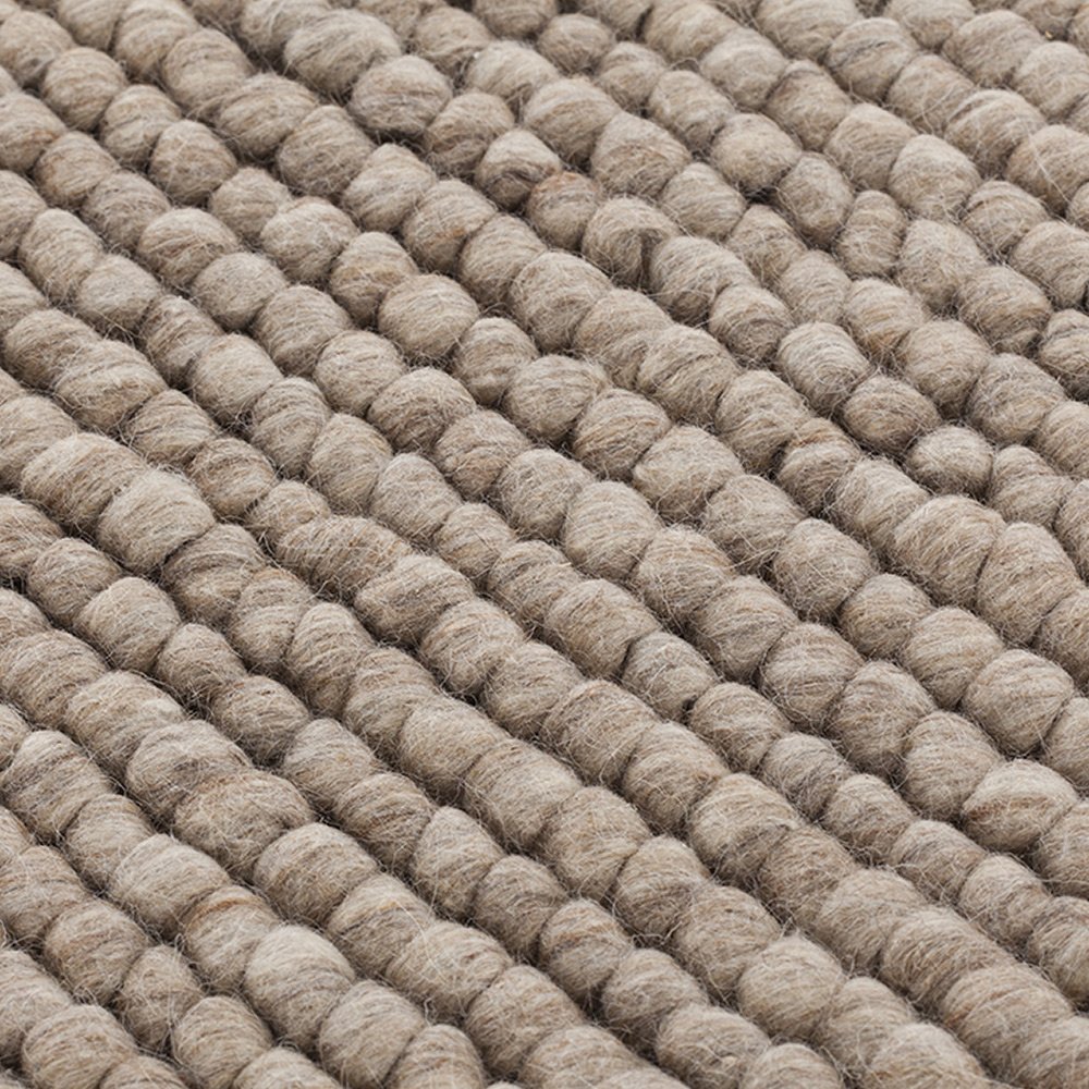 Tapis en laine noué main beige hoot par Gan Rugs