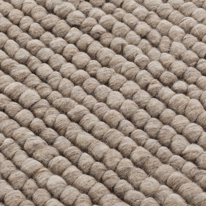 Tapis en laine noué main beige hoot par Gan Rugs