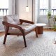 Tapis en laine noué main beige hoot par Gan Rugs