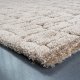 Tapis design texturé beige foncé