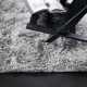 Tapis de prestige gris uni à longues mèches par Ligne Pure