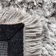 Tapis de prestige gris uni à longues mèches par Ligne Pure