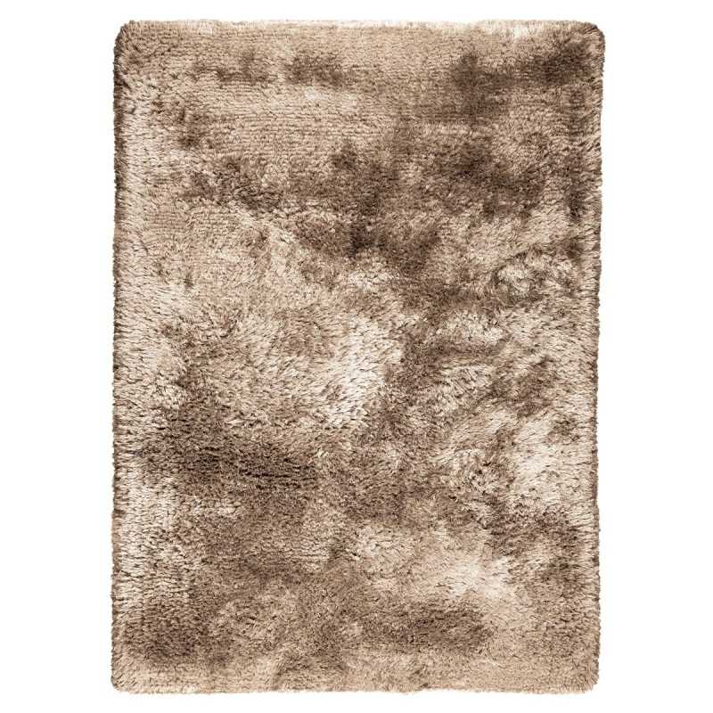 Tapis de prestige maron uni shaggy Adore par Ligne Pure