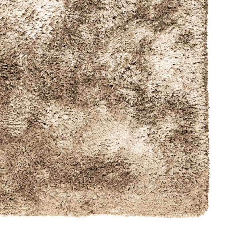Tapis de prestige maron uni shaggy Adore par Ligne Pure