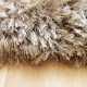 Tapis de prestige maron uni shaggy Adore par Ligne Pure