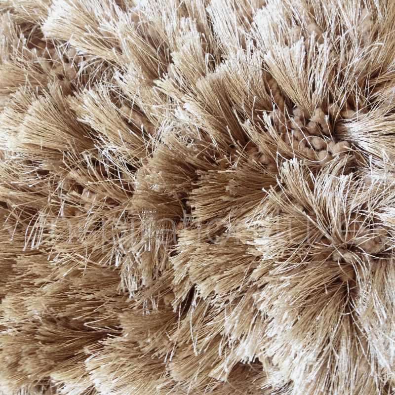 Tapis de prestige maron uni shaggy Adore par Ligne Pure