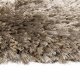 Tapis de prestige maron uni shaggy Adore par Ligne Pure