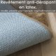 Tapis de luxe sur mesure lavable en machine couleur lie de vin aspect viscose