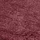 Tapis de luxe sur mesure lavable en machine couleur lie de vin aspect viscose