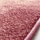 Tapis de luxe sur mesure lavable en machine couleur lie de vin aspect viscose