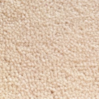 Tapis sur mesure rond en pure laine vierge ivoire foncé