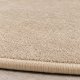 Tapis sur mesure rond en pure laine vierge ivoire