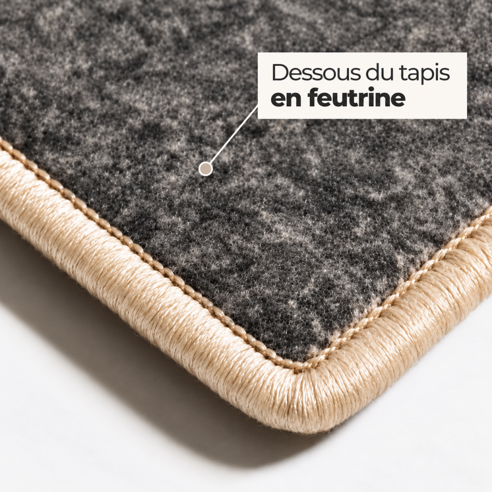 Tapis sur mesure en pure laine vierge Ivoire