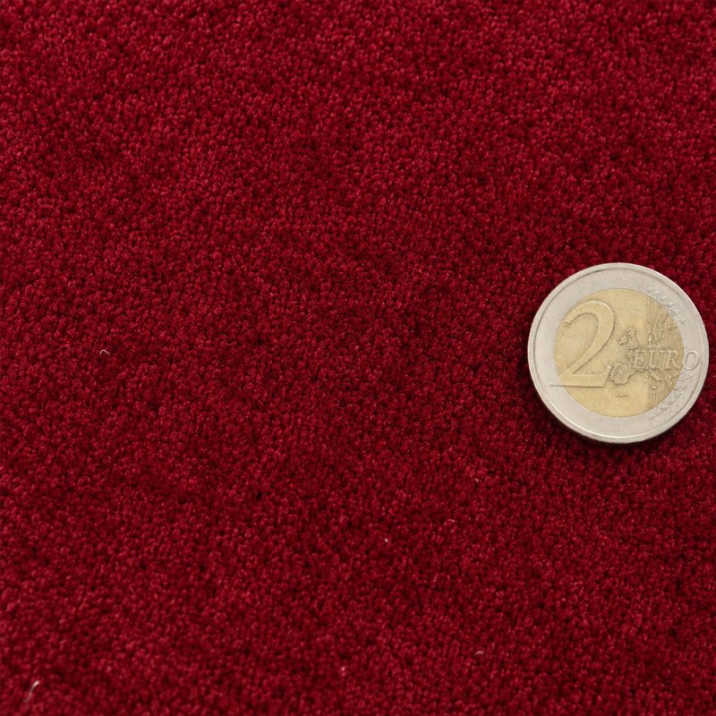 Tapis sur mesure en pure laine vierge Rouge impérial