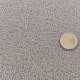Tapis sur mesure rond en pure laine vierge gris moyen