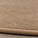 Tapis sur mesure rond en pure laine vierge beige