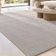 Tapis sur mesure en pure laine vierge gris moyen