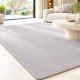 Tapis sur mesure en pure laine vierge gris clair