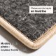 Tapis sur mesure en pure laine vierge beige