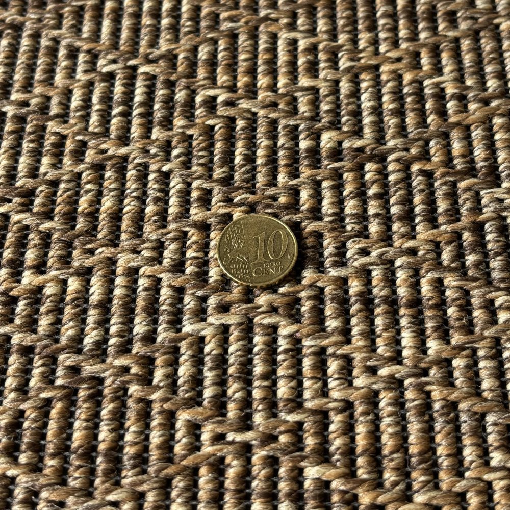 Tapis d'extérieur sur mesure beige en polypropylène