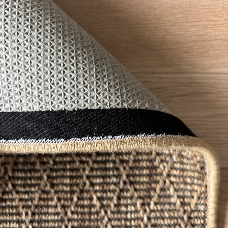 Tapis d'extérieur sur mesure beige en polypropylène