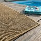 Tapis d'extérieur sur mesure beige en polypropylène