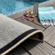 Tapis d'extérieur sur mesure beige en polypropylène