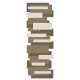 Tapis de luxe de couloir original beige Pebbles par Angelo