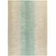 Tapis haut de gamme beige à motifs en laine et viscose fait main par Ligne Pure