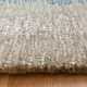 Tapis haut de gamme beige à motifs en laine et viscose fait main par Ligne Pure