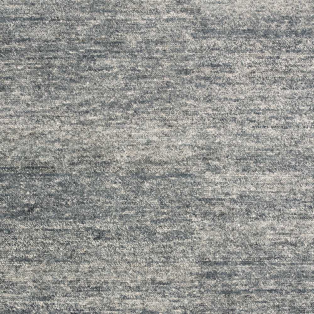 Tapis haut de gamme en viscose gris tissé à la main rectangulaire et fin par Ligne Pure.