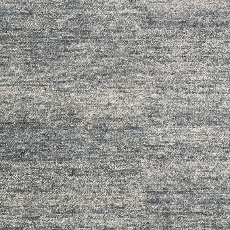 Tapis haut de gamme en viscose gris tissé à la main rectangulaire et fin par Ligne Pure.
