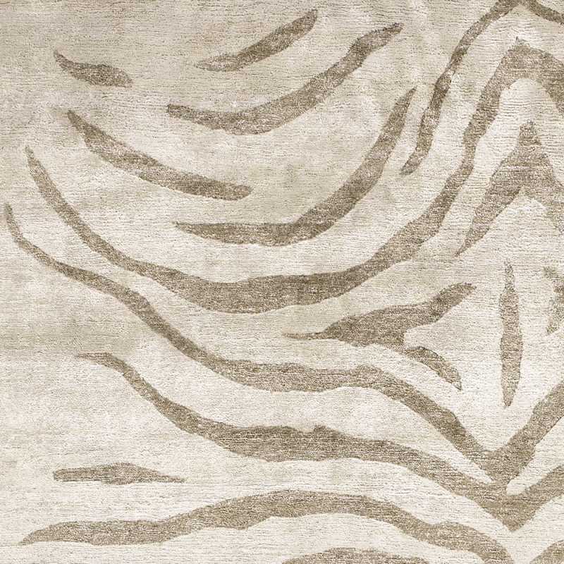 Tapis sur mesure zébré Silky par Angelo
