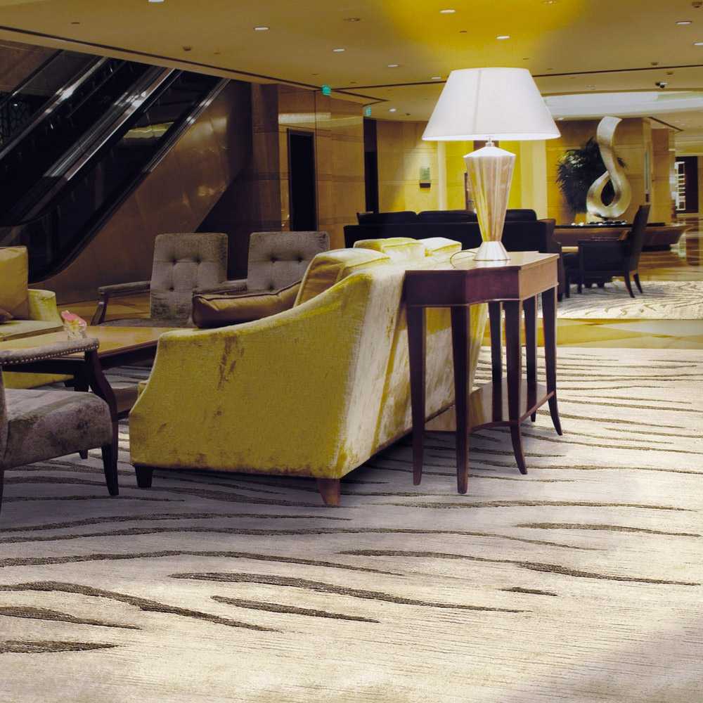 Tapis sur mesure zébré Silky par Angelo