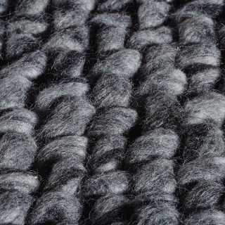 Tapis sur mesure gris en laine Waves par Angelo