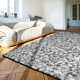 Tapis sur mesure gris avec galets en laine On the Rocks par Angelo