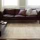 Tapis contemporain design beige en viscose
