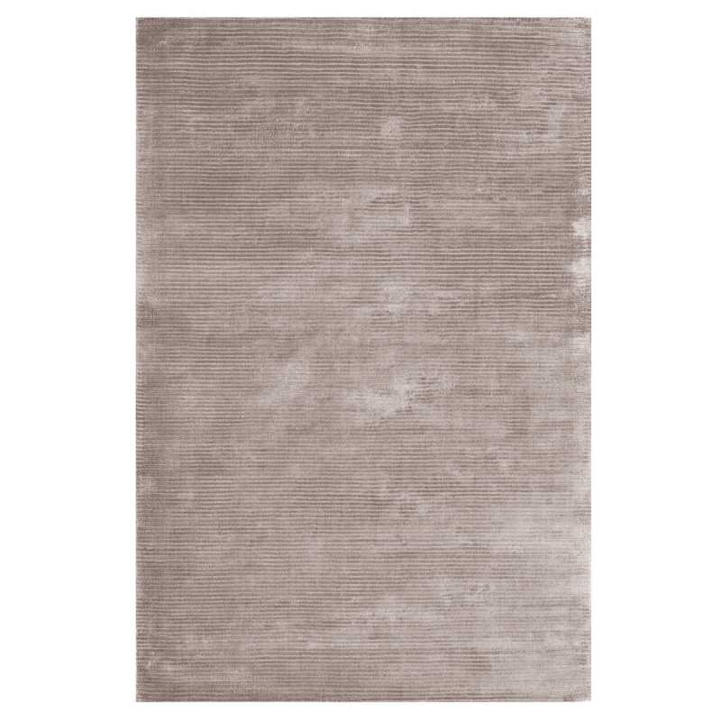 Tapis contemporain design gris en viscose